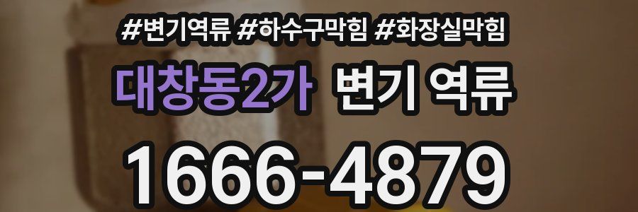 대창동2가 변기 역류