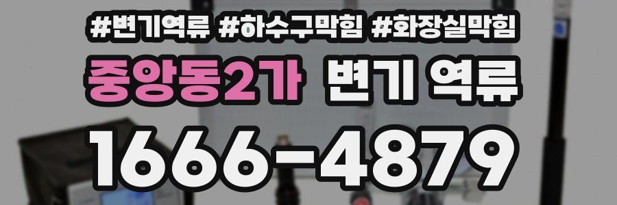 중앙동2가 변기 역류