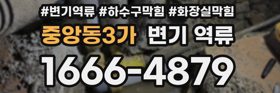 중앙동3가 변기 역류