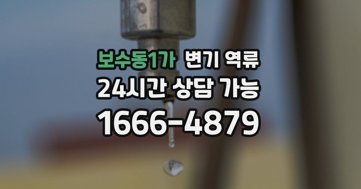 보수동1가 변기 역류