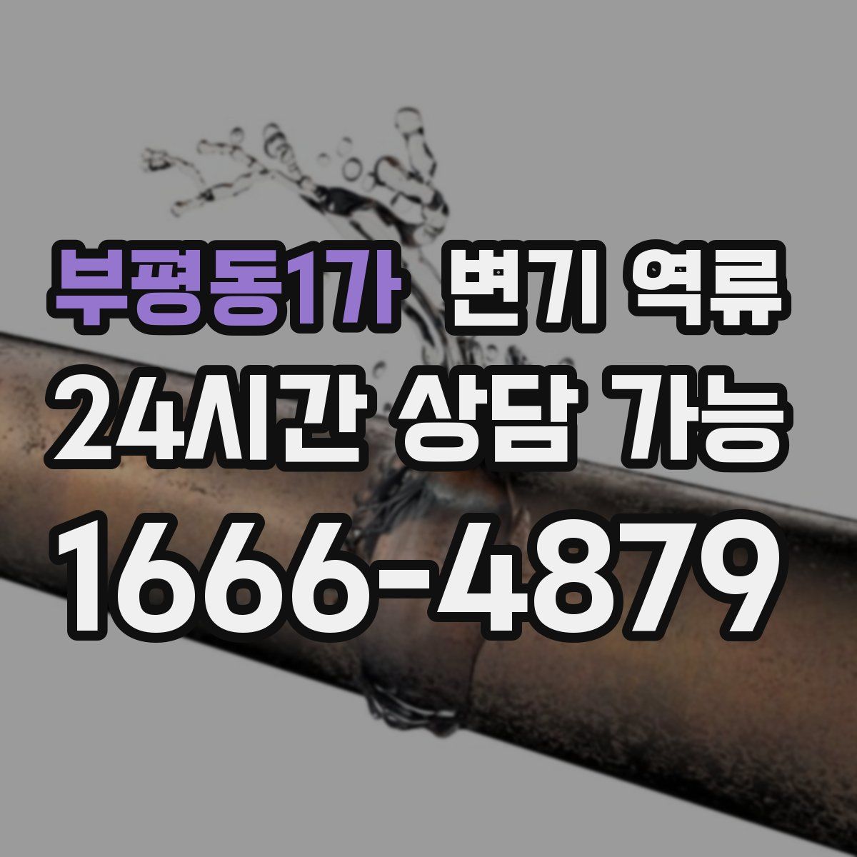 부평동1가 변기 역류