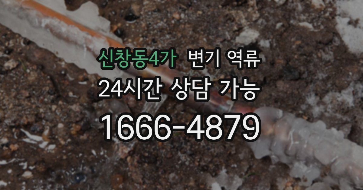 신창동4가 변기 역류
