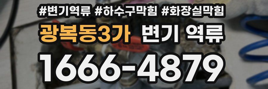 광복동3가 변기 역류