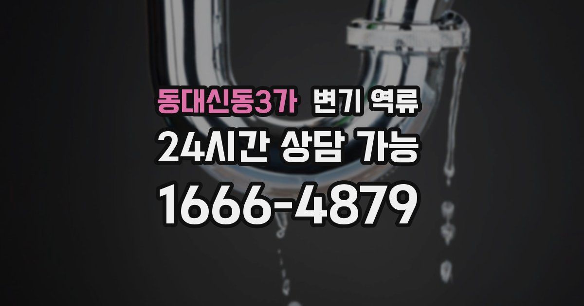 동대신동3가 변기 역류