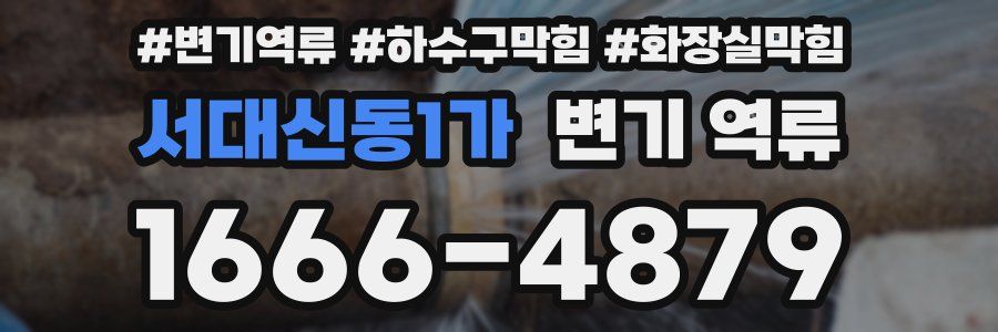 서대신동1가 변기 역류
