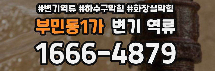 부민동1가 변기 역류