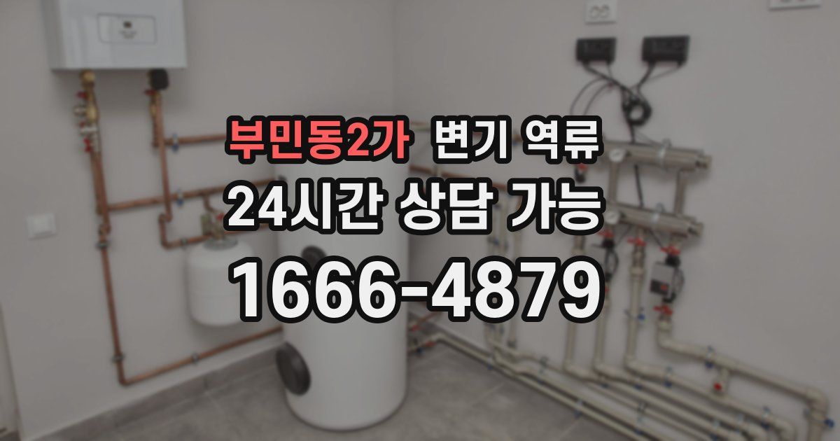 부민동2가 변기 역류