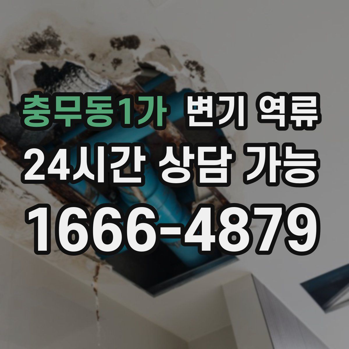 충무동1가 변기 역류