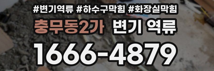 충무동2가 변기 역류
