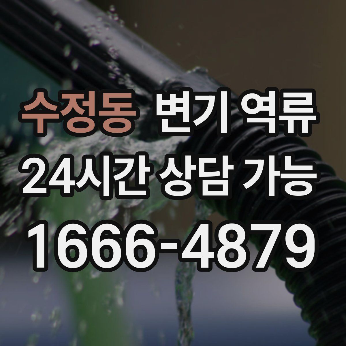 수정동 변기 역류