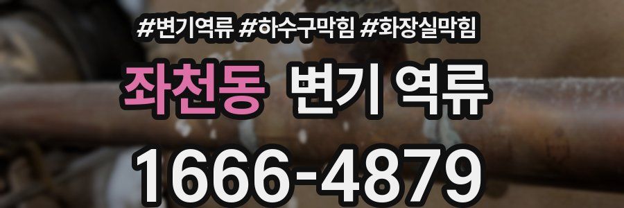 좌천동 변기 역류