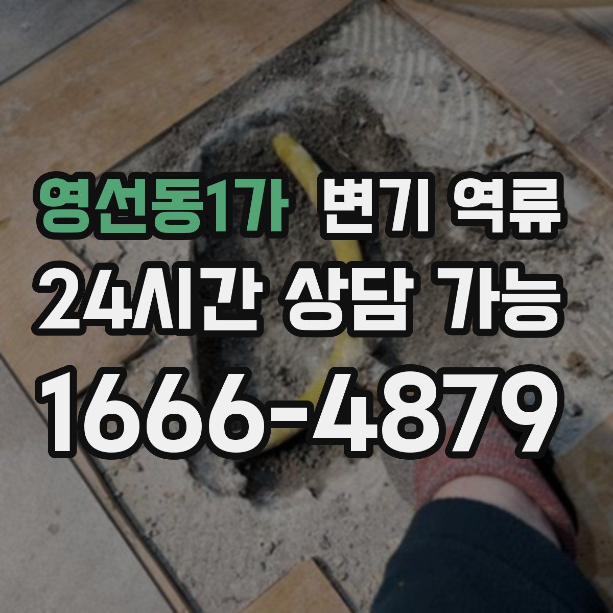 영선동1가 변기 역류