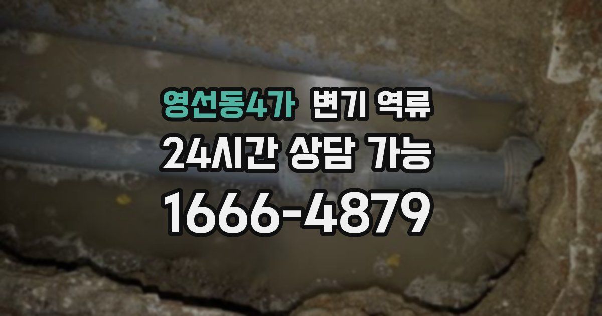 영선동4가 변기 역류