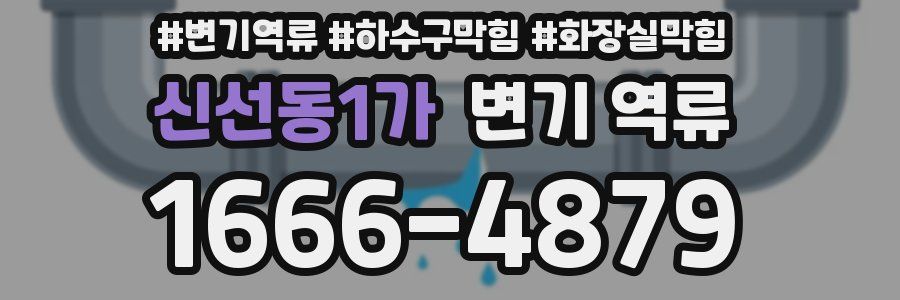 신선동1가 변기 역류