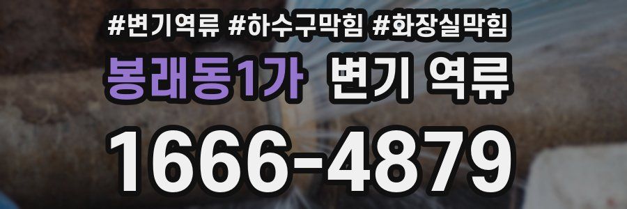 봉래동1가 변기 역류