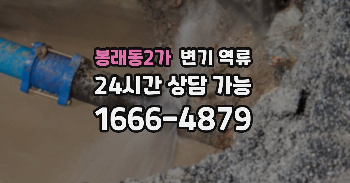 봉래동2가 변기 역류
