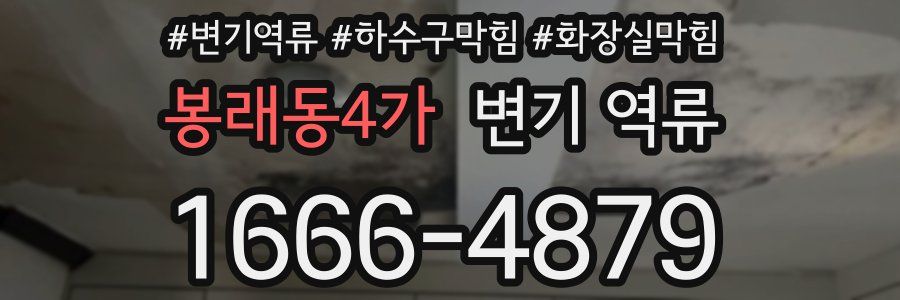 봉래동4가 변기 역류