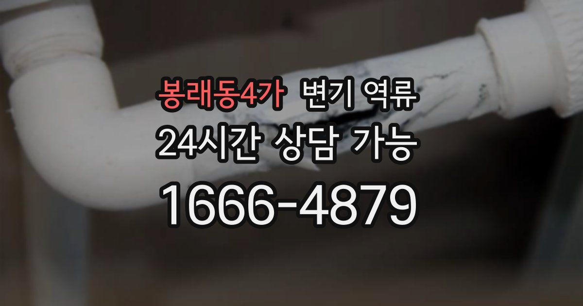 봉래동4가 변기 역류