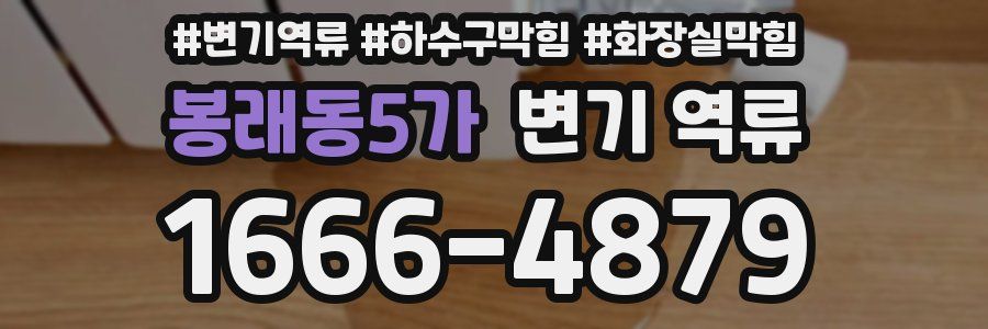 봉래동5가 변기 역류