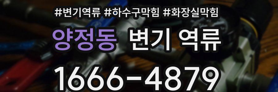 양정동 변기 역류