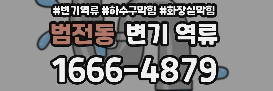 범전동 변기 역류