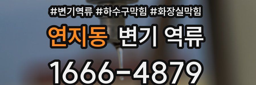 연지동 변기 역류