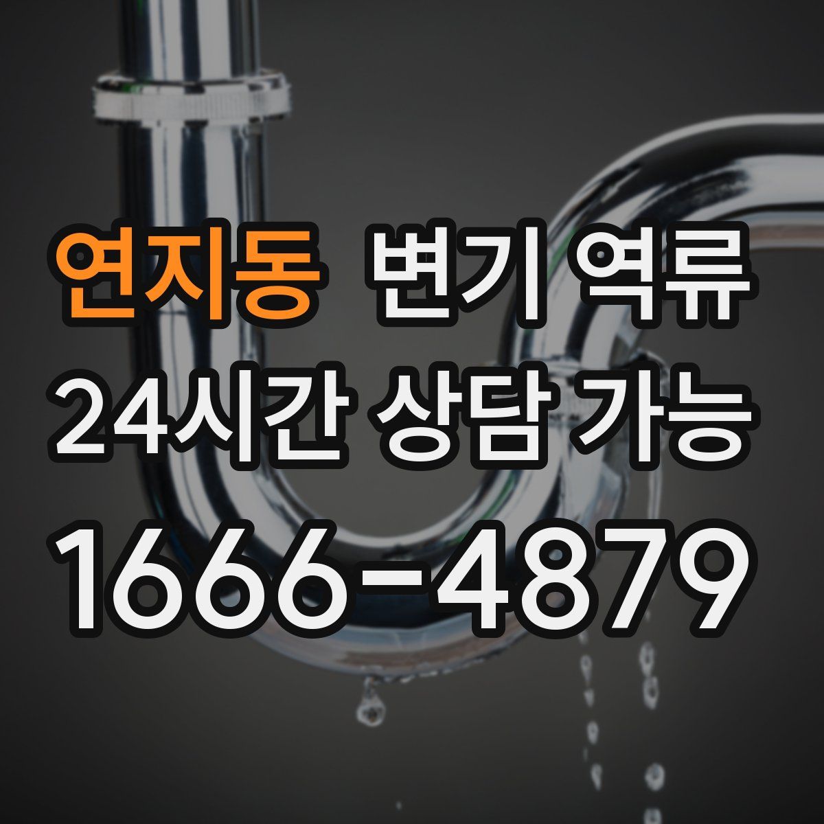 연지동 변기 역류