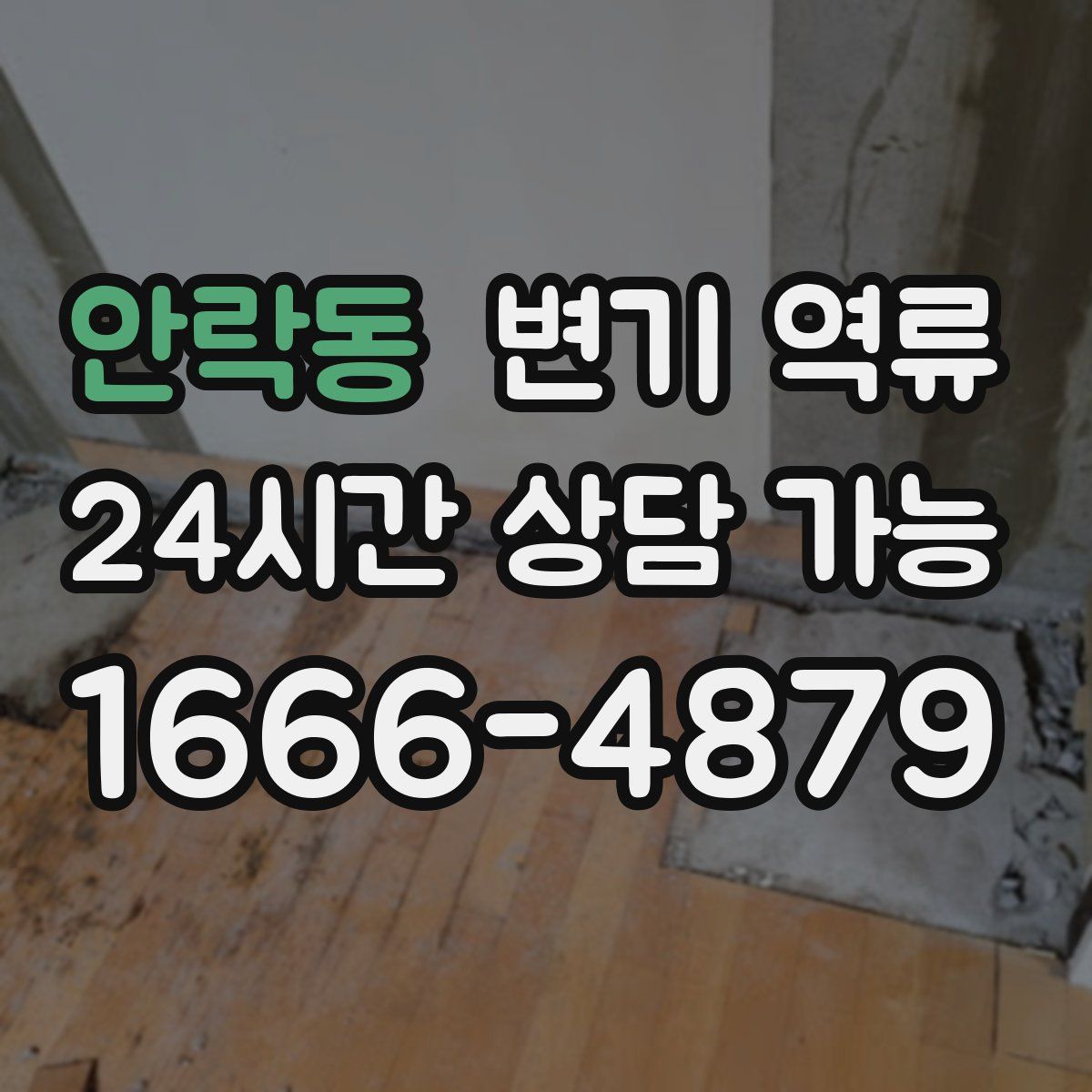 안락동 변기 역류