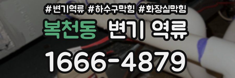 복천동 변기 역류