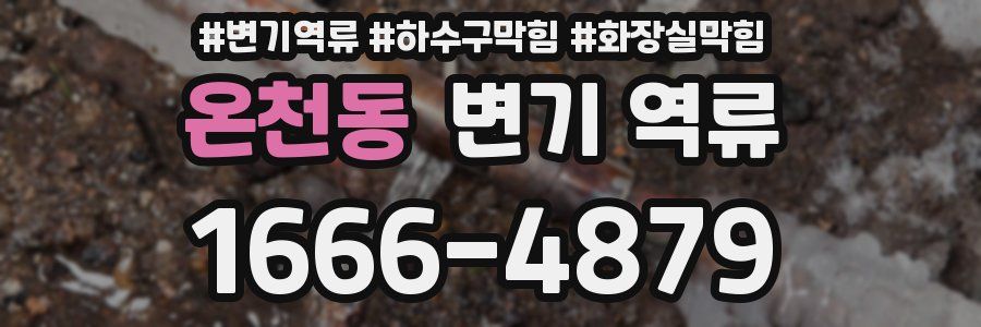 온천동 변기 역류