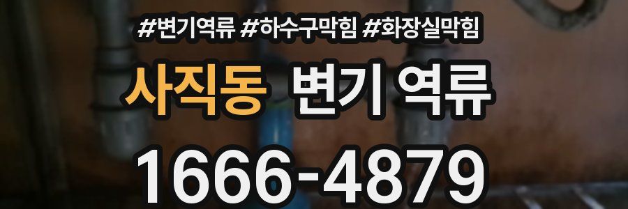 사직동 변기 역류