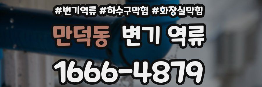 만덕동 변기 역류