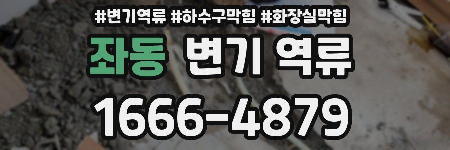 좌동 변기 역류