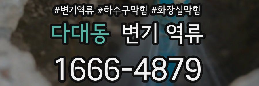 다대동 변기 역류