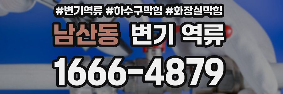 남산동 변기 역류