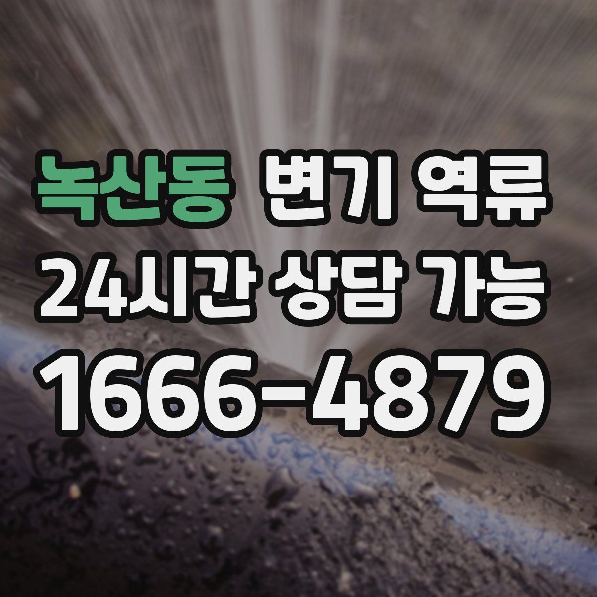 녹산동 변기 역류