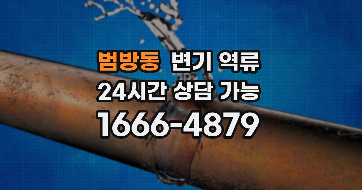 범방동 변기 역류