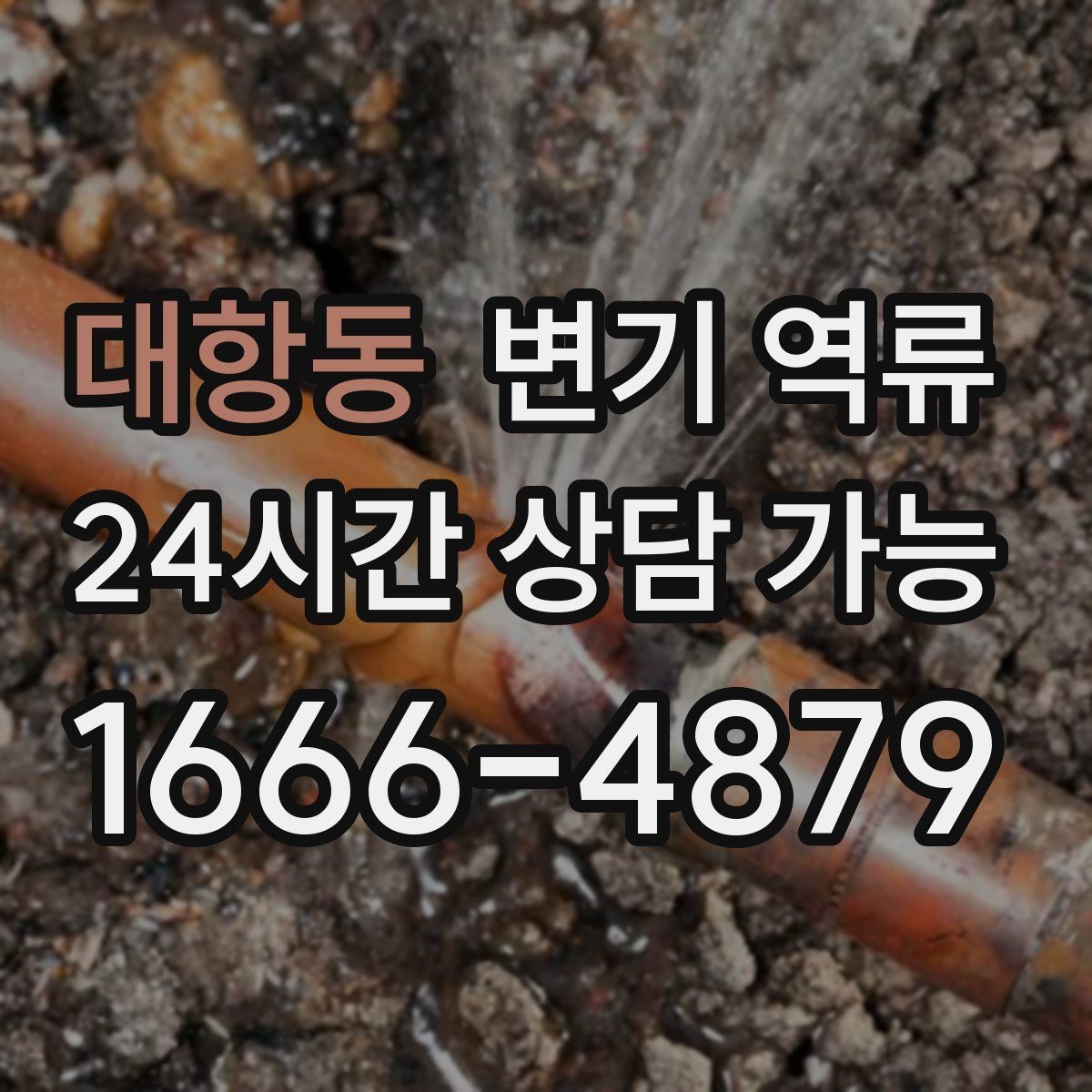 대항동 변기 역류 거품이 계속 생기는 상황에서 의심할 원인