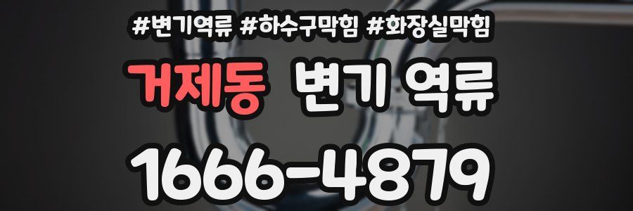 거제동 변기 역류