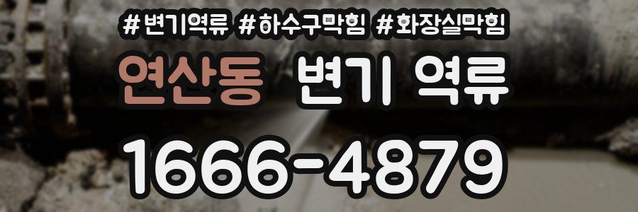 연산동 변기 역류