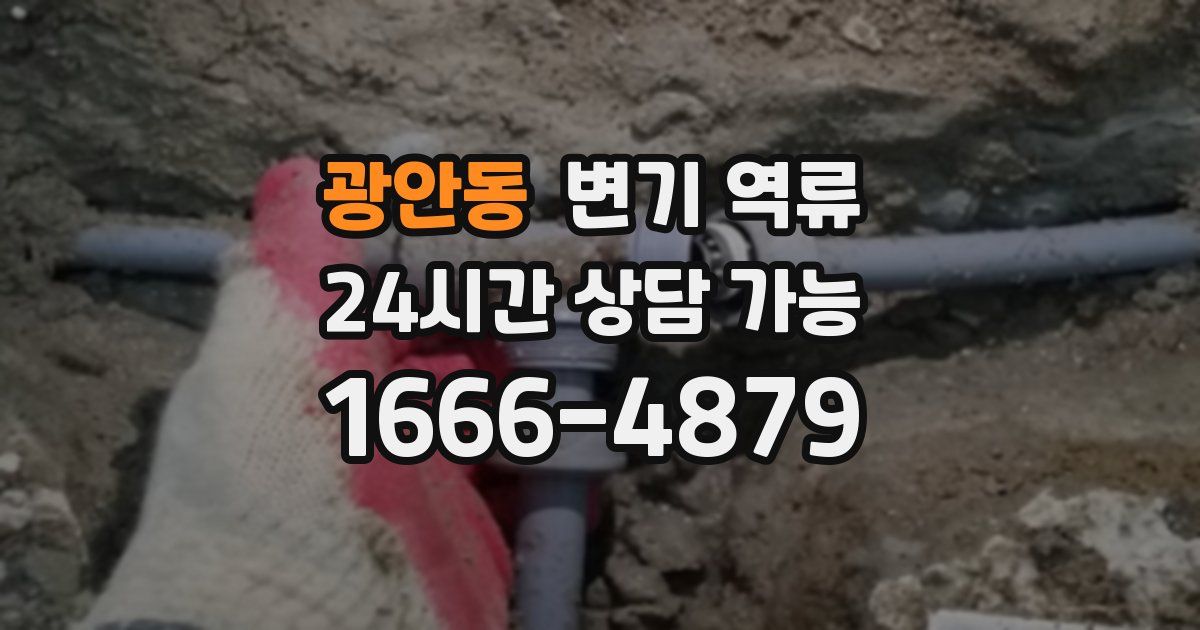 광안동 변기 역류