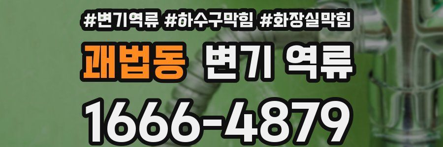 괘법동 변기 역류