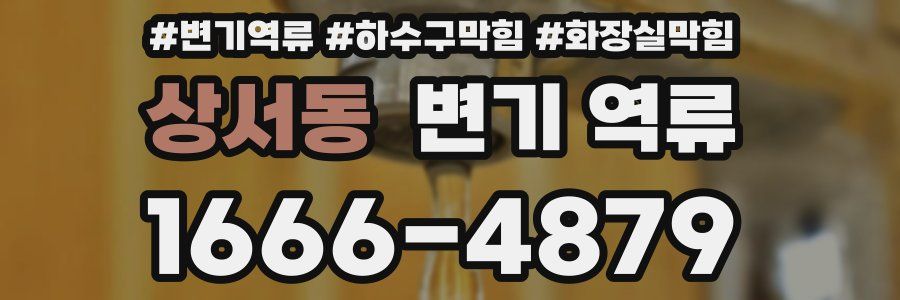 상서동 변기 역류