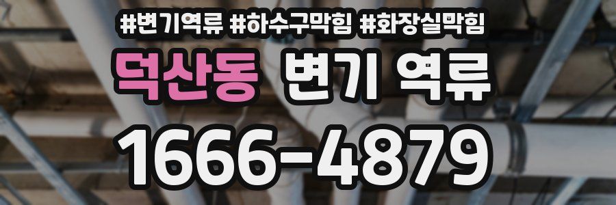 덕산동 변기 역류