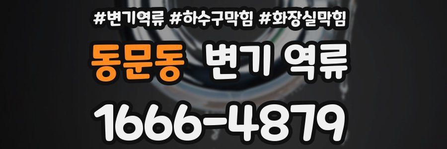 동문동 변기 역류