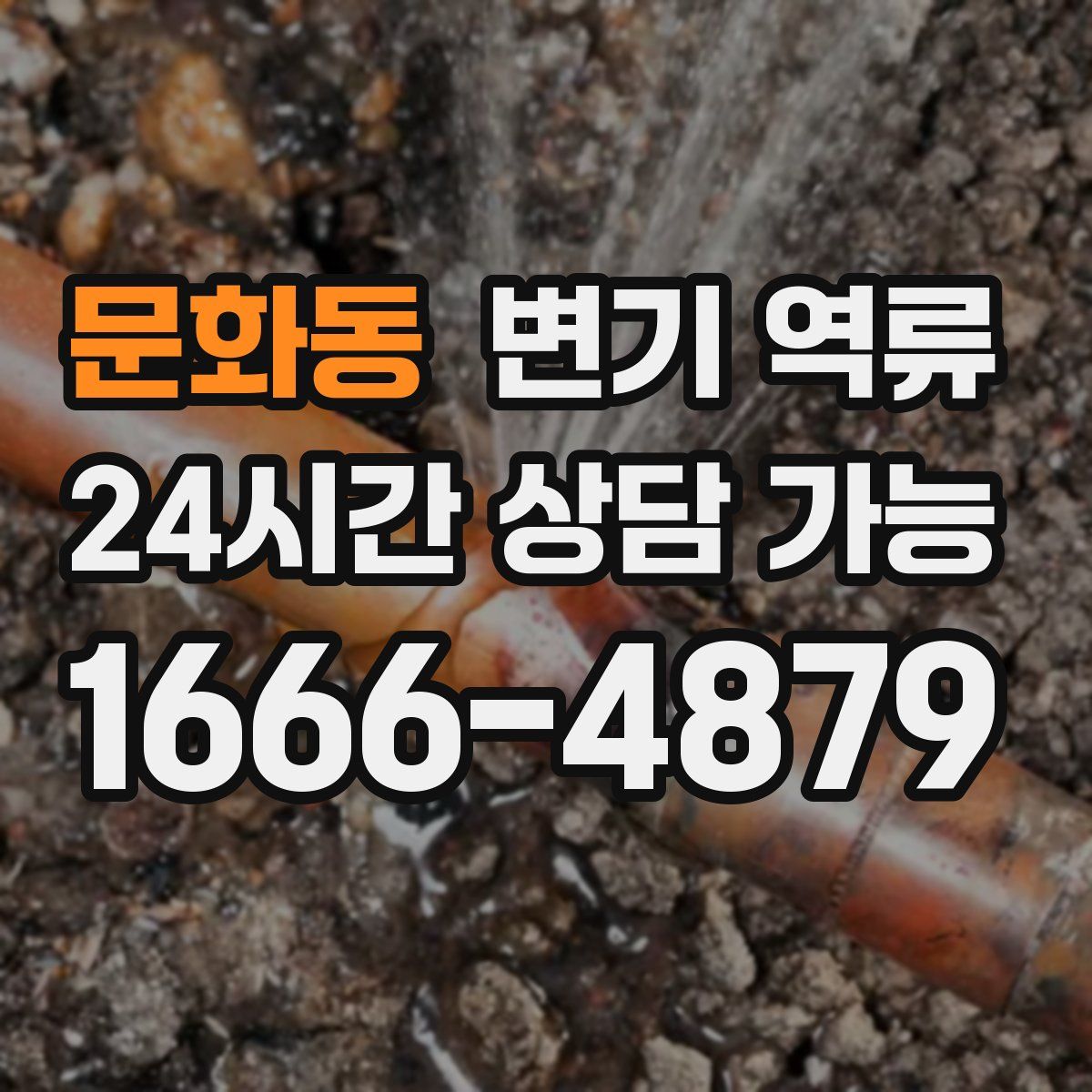 문화동 변기 역류