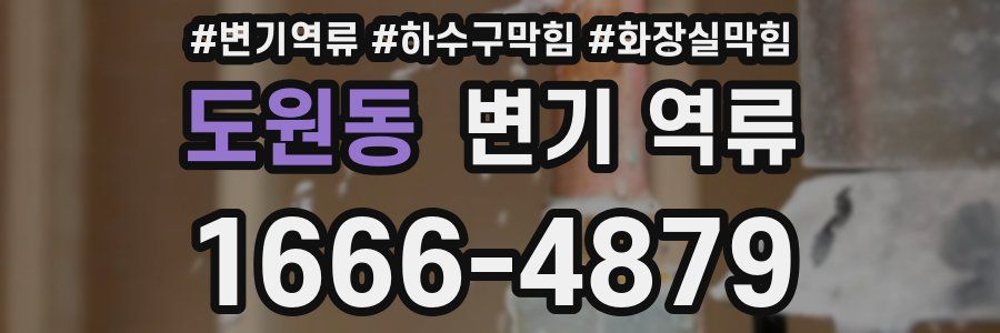 도원동 변기 역류