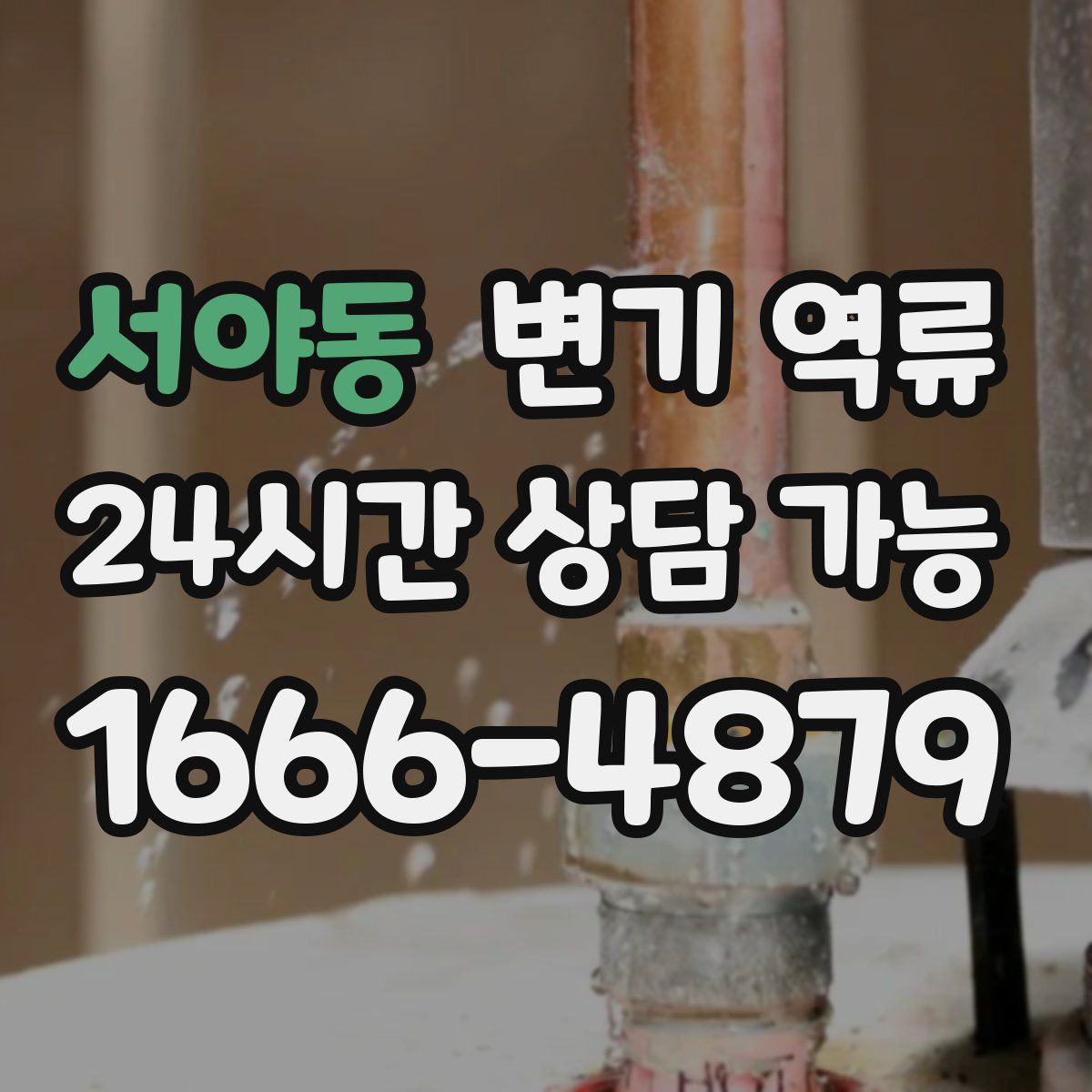 서야동 변기 역류