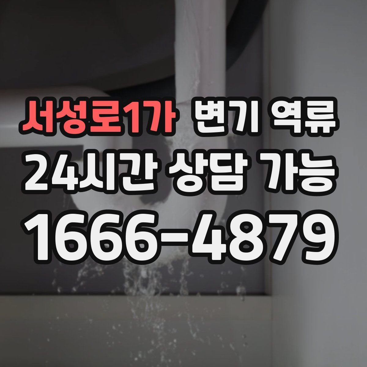 서성로1가 변기 역류