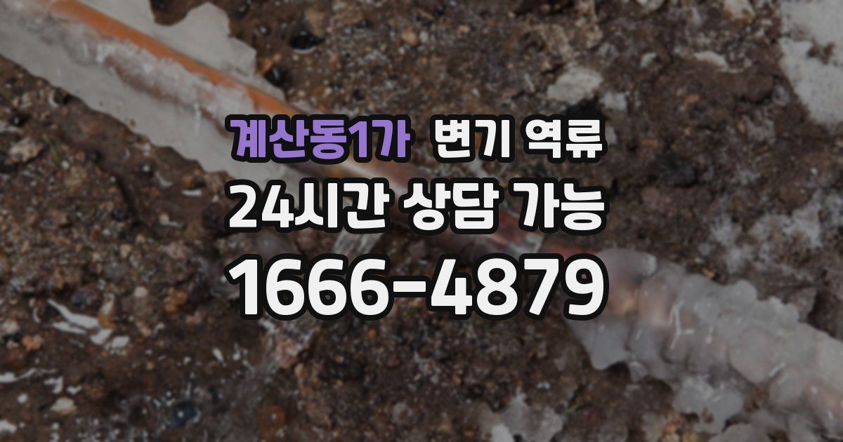 계산동1가 변기 역류